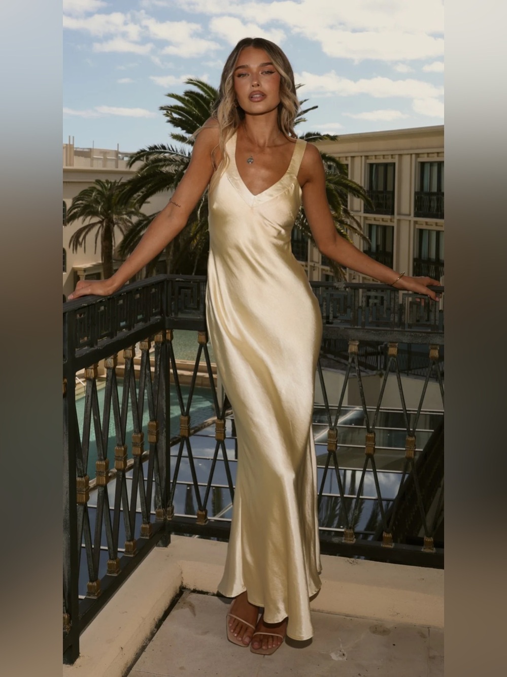 NWT Billy J Andie Maxi Dress - Yellow